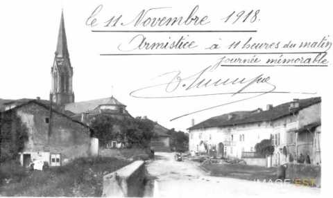 Jour de l'Armistice à Dogneville (Vosges)